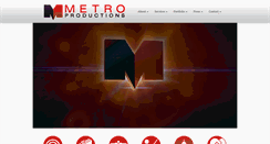 Desktop Screenshot of metro-productions.com