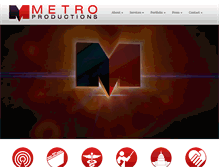 Tablet Screenshot of metro-productions.com